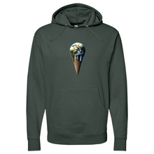 Load image into Gallery viewer, Melting Ice Cream Midweight Hooded Sweatshirt