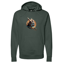 Load image into Gallery viewer, Japanese Warrior Brown Midweight Hooded Sweatshirt