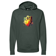 Load image into Gallery viewer, Flushing Heart Midweight Hooded Sweatshirt