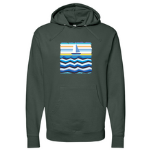 Load image into Gallery viewer, Boat at Sea Midweight Hooded Sweatshirt