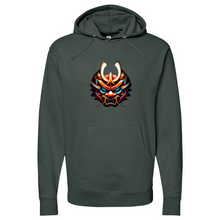 Load image into Gallery viewer, Orange Dragon Mask Midweight Hooded Sweatshirt