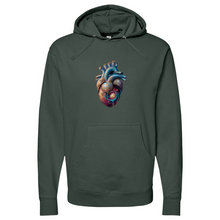 Load image into Gallery viewer, Flowing Heart Midweight Hooded Sweatshirt