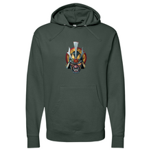 Load image into Gallery viewer, Golden Eye Japanese Warrior Midweight Hooded Sweatshirt