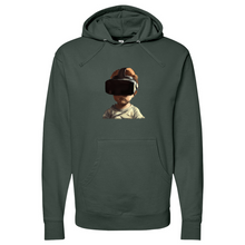 Load image into Gallery viewer, Child wearing VR headset Midweight Hooded Sweatshirt