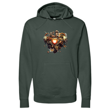 Load image into Gallery viewer, Heart Pipes Midweight Hooded Sweatshirt