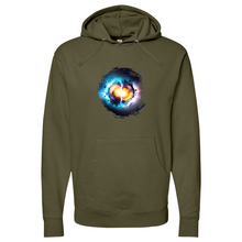 Load image into Gallery viewer, Colliding Atoms Midweight Hooded Sweatshirt