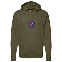 Load image into Gallery viewer, Colliding Atoms Midweight Hooded Sweatshirt