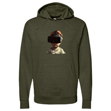Load image into Gallery viewer, Child wearing VR headset Midweight Hooded Sweatshirt