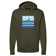 Load image into Gallery viewer, Boat at Sea Midweight Hooded Sweatshirt