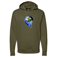 Load image into Gallery viewer, Melting earth.. Midweight Hooded Sweatshirt