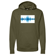 Load image into Gallery viewer, Blue Frequency 02 Midweight Hooded Sweatshirt