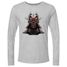 Load image into Gallery viewer, Silver & Red Japanese Warrior MinLong Sleeve