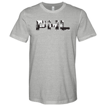 Load image into Gallery viewer, PHL Retro Skyline Heathered Tee