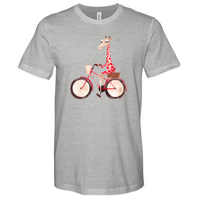 Load image into Gallery viewer, Bicycle Giraffe Heathered Tee