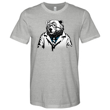 Load image into Gallery viewer, Bear in Lab Coat Heathered Tee