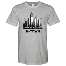 Load image into Gallery viewer, Houston Skyline City Heathered Tee