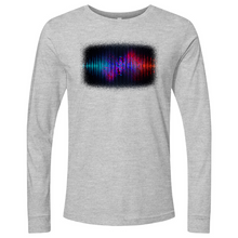 Load image into Gallery viewer, Frequency Waves Red Blue Long Sleeve