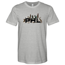 Load image into Gallery viewer, PHL Faded Skyline Heathered Tee