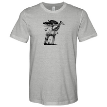 Load image into Gallery viewer, Giraffe Wildlife Heathered Tee