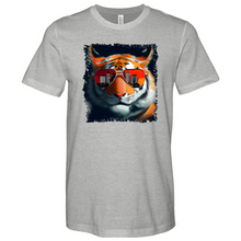 Load image into Gallery viewer, Bengal Face Wglasses Heathered Tee