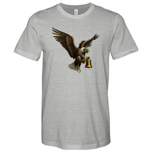 Load image into Gallery viewer, Green Eagle & Bell Heathered Tee