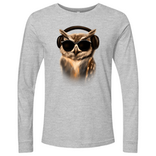 Load image into Gallery viewer, Owl in Headphones Long Sleeve