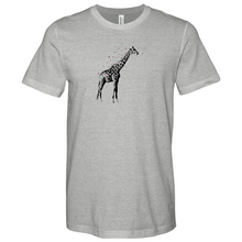 Load image into Gallery viewer, Giraffe With Butterfly Heathered Tee