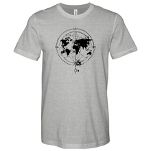 Load image into Gallery viewer, World Map Heathered Tee