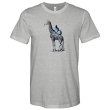 Load image into Gallery viewer, Giraffe Butterfly Heathered Tee