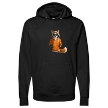 Load image into Gallery viewer, Orange Fox Midweight Hooded Sweatshirt
