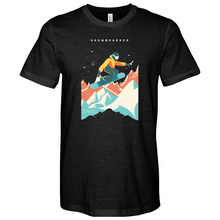 Load image into Gallery viewer, Flying Snowboarding Heathered Tee