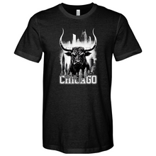 Load image into Gallery viewer, Chicago Bull Heathered Tee
