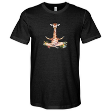 Load image into Gallery viewer, Namaste Giraffe Heathered Tee