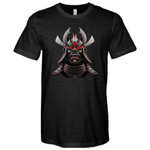 Load image into Gallery viewer, Silver & Red Japanese Warrior Heathered Tee