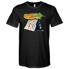 Load image into Gallery viewer, US Map Stand On a House of Cards Heathered Tee