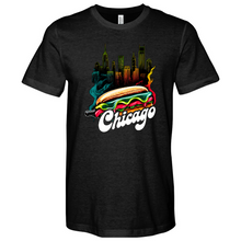 Load image into Gallery viewer, Chicago Hot Dog Heathered Tee