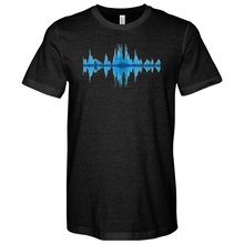 Load image into Gallery viewer, Blue Frequency Heathered Tee