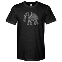 Load image into Gallery viewer, Elephant Line Art Heathered Tee