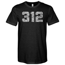 Load image into Gallery viewer, Chicago 312 Heathered Tee