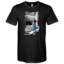 Load image into Gallery viewer, Little Girl Smiling and Waving at the Camera 02 Heathered Tee