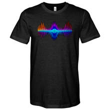 Load image into Gallery viewer, Frequency - Red, Orange, Purple Heathered Tee