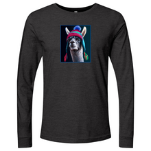 Load image into Gallery viewer, Llama Blue Min Long Sleeve