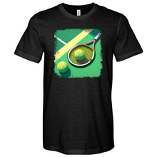 Load image into Gallery viewer, Retro Tennis Green Heathered Tee