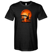 Load image into Gallery viewer, Giraffe Sunset Heathered Tee