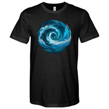 Load image into Gallery viewer, Swirl Wave Blue White Heathered Tee