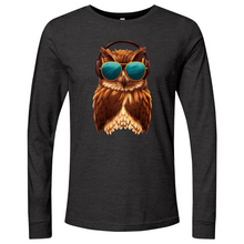 Load image into Gallery viewer, Owl With Sunglass and Headphone Long Sleeve