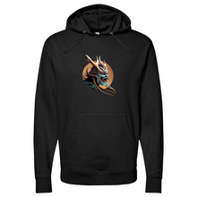 Load image into Gallery viewer, Japanese Warrior Brown Midweight Hooded Sweatshirt