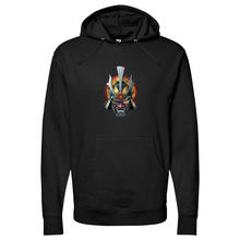 Load image into Gallery viewer, Golden Eye Japanese Warrior Midweight Hooded Sweatshirt