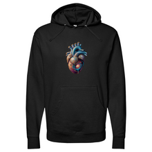 Load image into Gallery viewer, Flowing Heart Midweight Hooded Sweatshirt