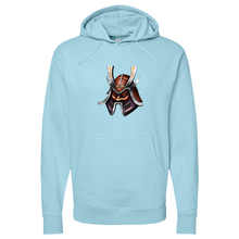 Load image into Gallery viewer, Red Tongue Japanese Warrior Midweight Hooded Sweatshirt